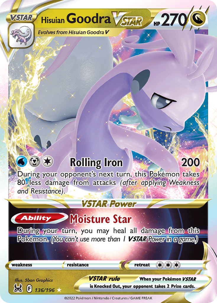 Hisuian Goodra VSTAR 136 — Sword & Shield: Lost Origin