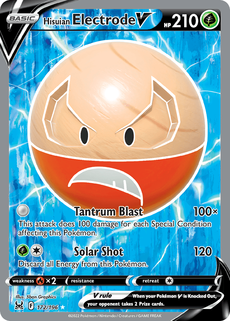 Hisuian Electrode V 172 — Sword & Shield: Lost Origin