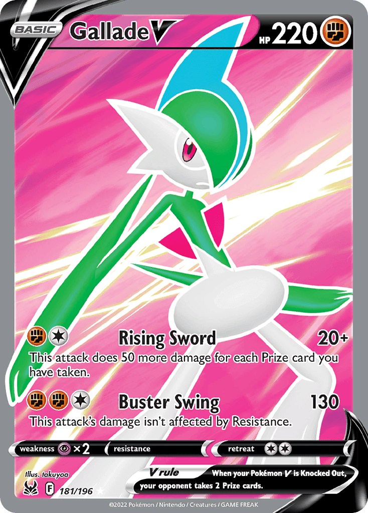 Gallade V 181 — Sword & Shield: Lost Origin