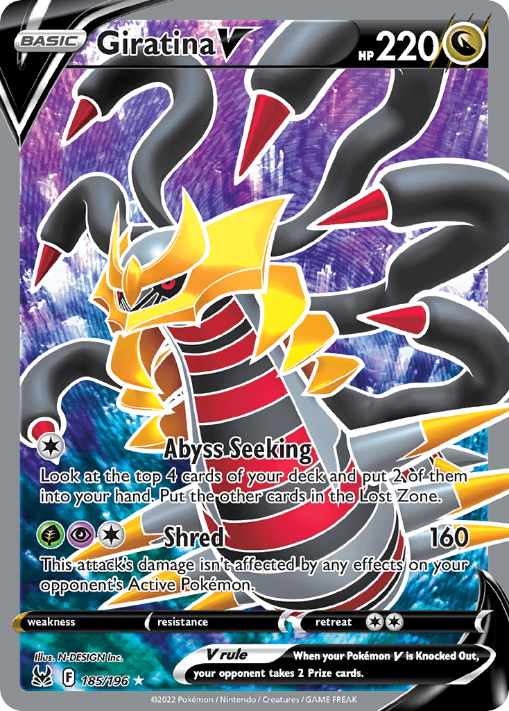 Giratina V 185 — Sword & Shield: Lost Origin