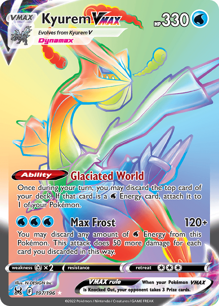 Kyurem VMAX 197 — Sword & Shield: Lost Origin