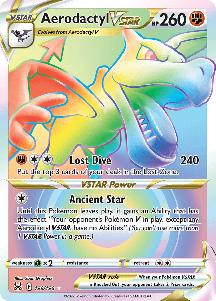 Aerodactyl VSTAR 199 — Sword & Shield: Lost Origin
