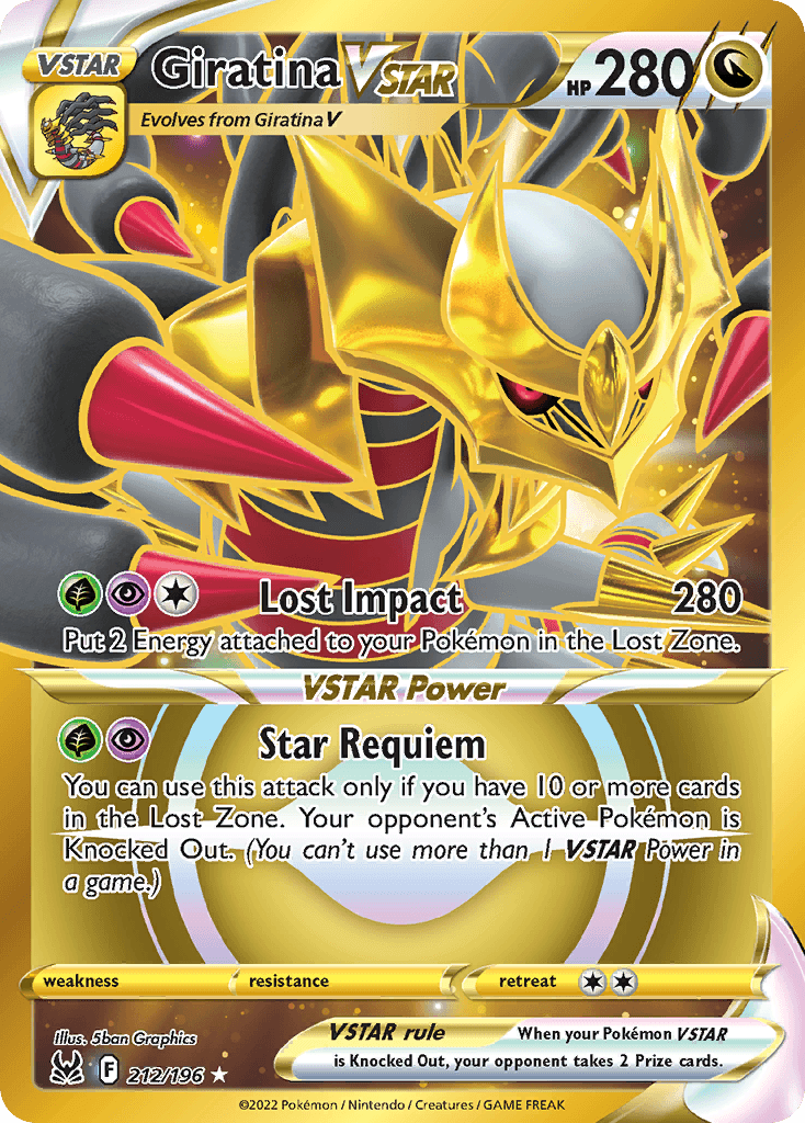 Giratina VSTAR 212 — Sword & Shield: Lost Origin
