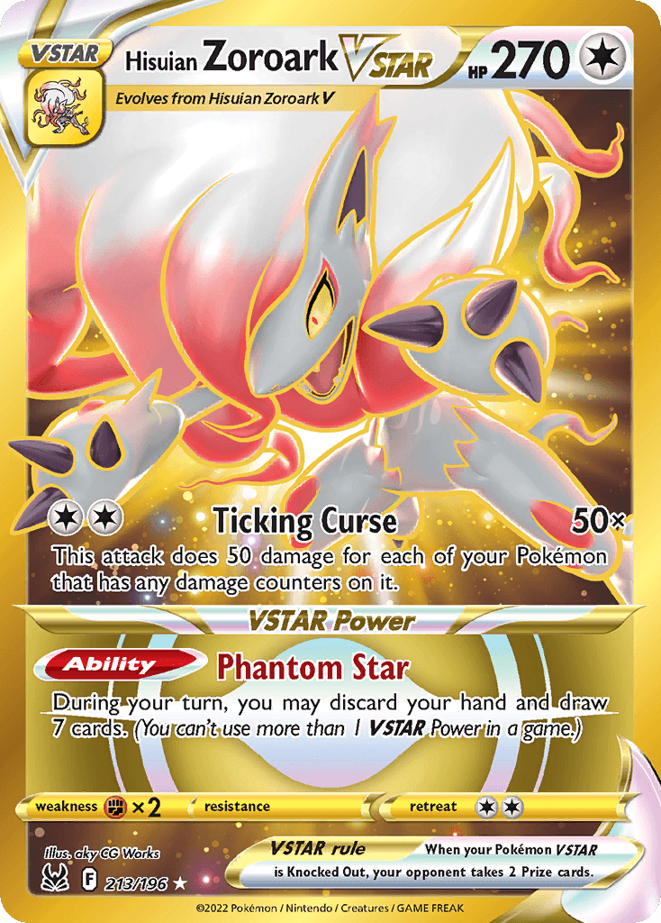 Hisuian Zoroark VSTAR 213