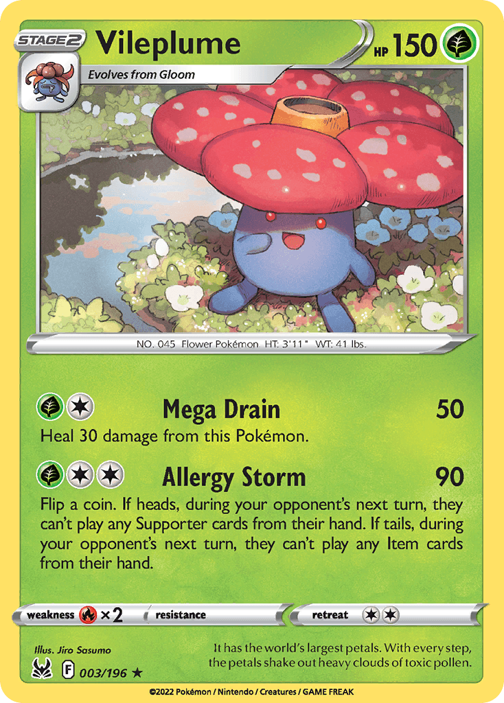 Vileplume 3 — Sword & Shield: Lost Origin