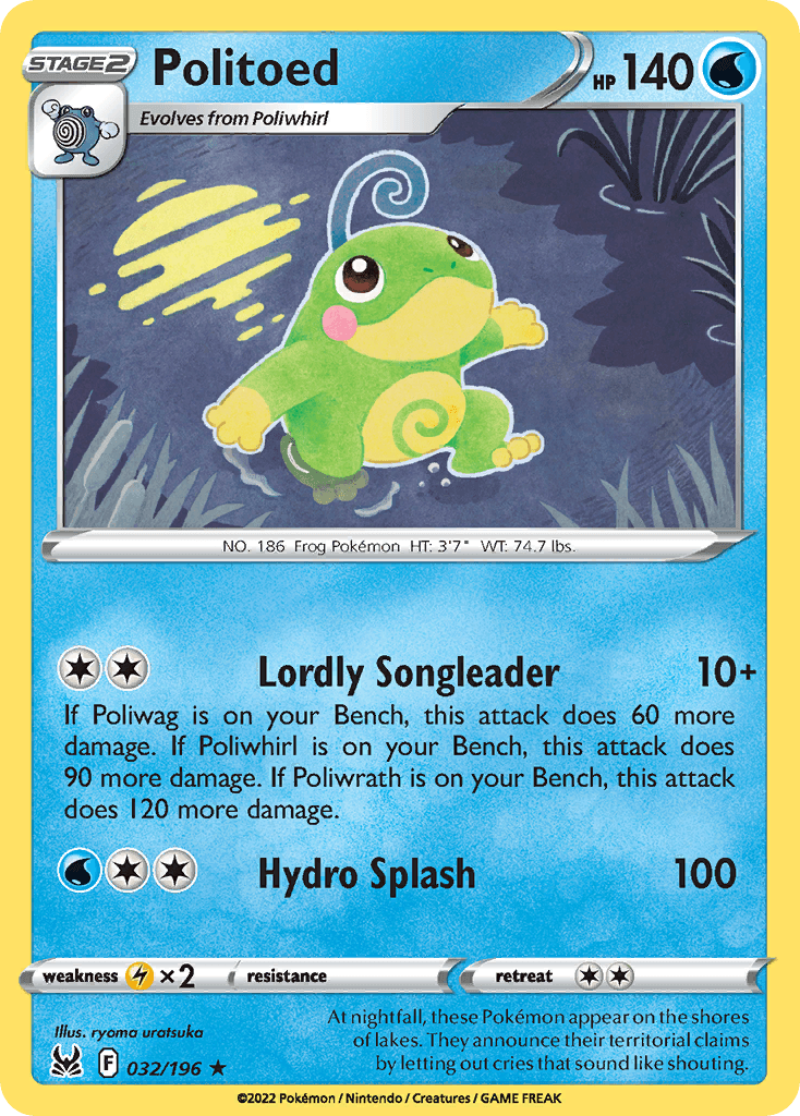 Politoed 32 — Sword & Shield: Lost Origin