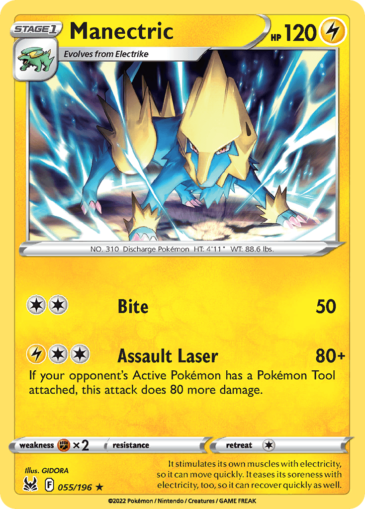 Manectric 55 — Sword & Shield: Lost Origin