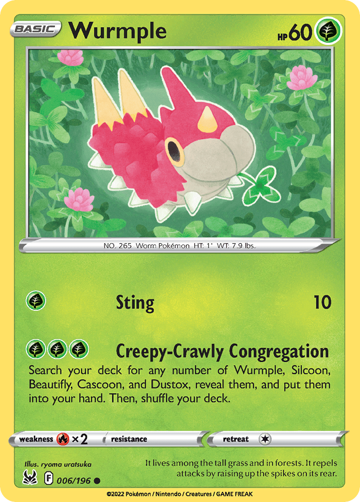 Wurmple 6 — Sword & Shield: Lost Origin