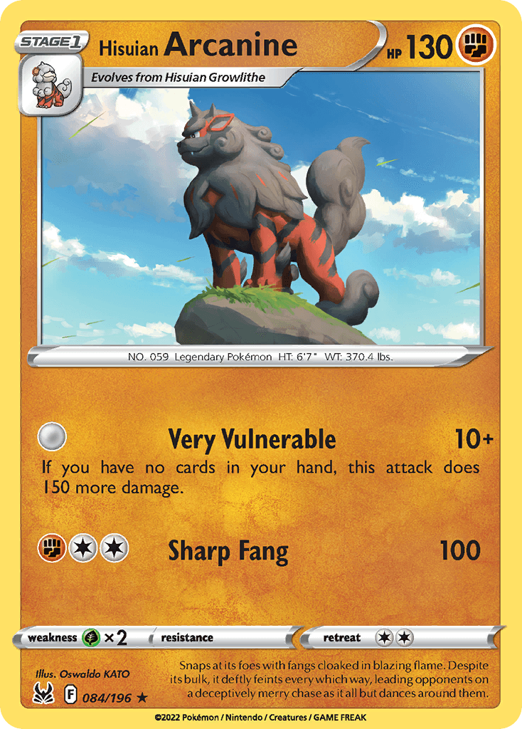 Hisuian Arcanine 84