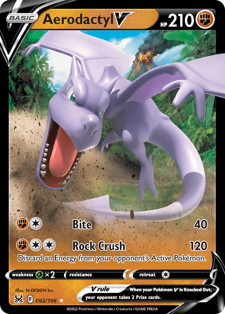 Aerodactyl V 92 — Sword & Shield: Lost Origin