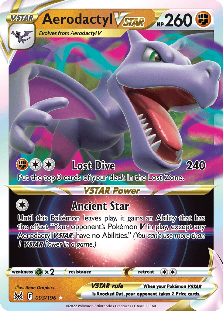 Aerodactyl VSTAR 93 — Sword & Shield: Lost Origin
