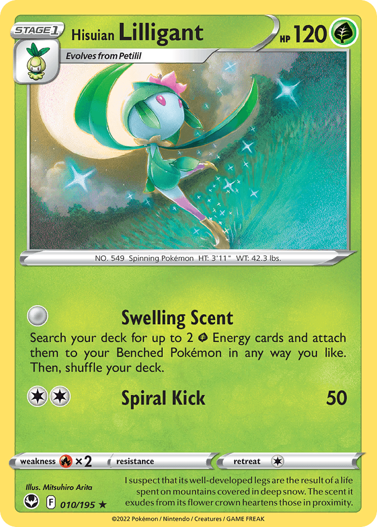 Hisuian Lilligant 10 — Sword & Shield: Silver Tempest