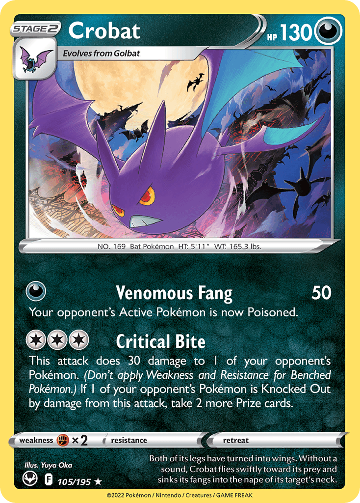 Crobat 105 — Sword & Shield: Silver Tempest