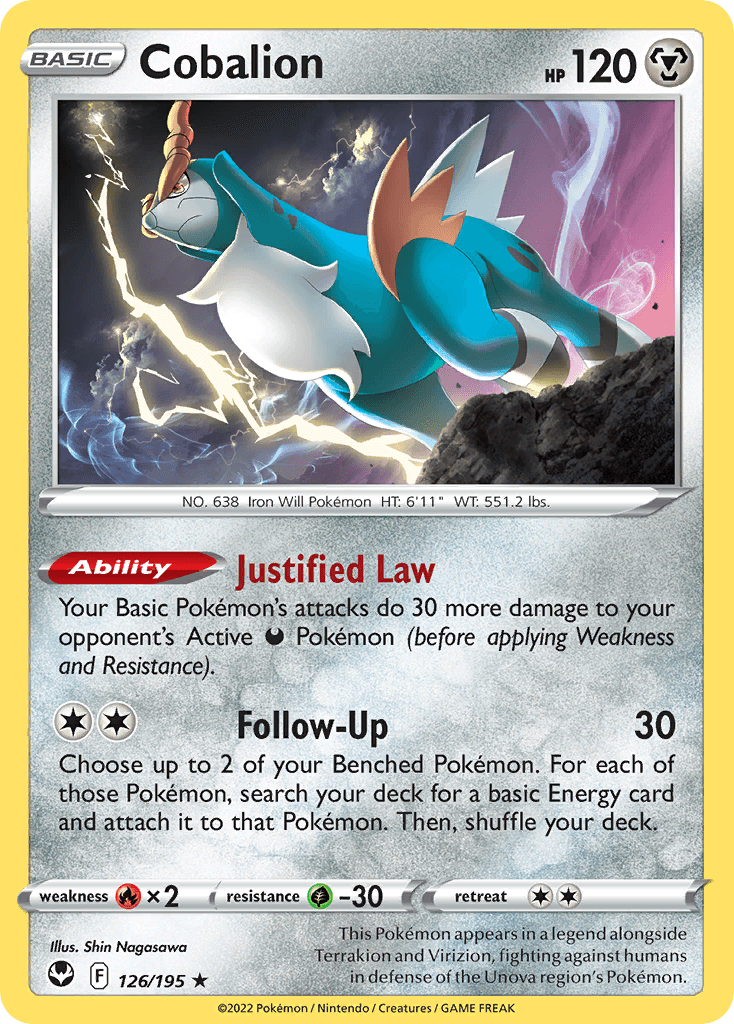 Cobalion 126 — Sword & Shield: Silver Tempest