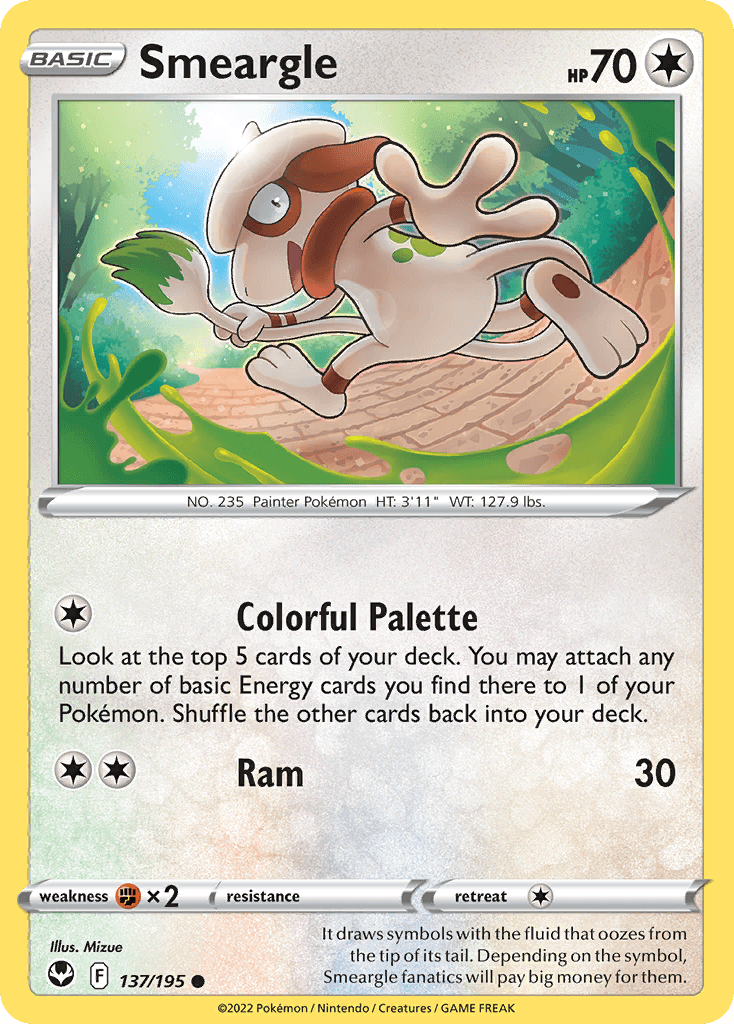 Smeargle 137 — Sword & Shield: Silver Tempest