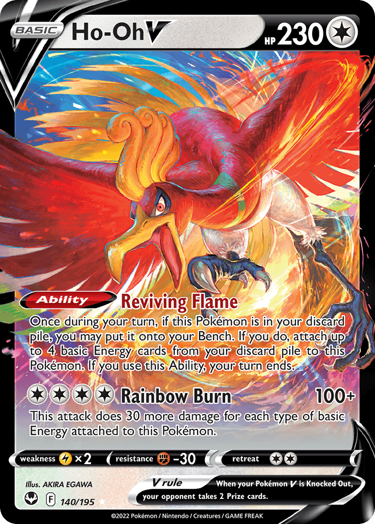 Ho-Oh V 140 — Sword & Shield: Silver Tempest