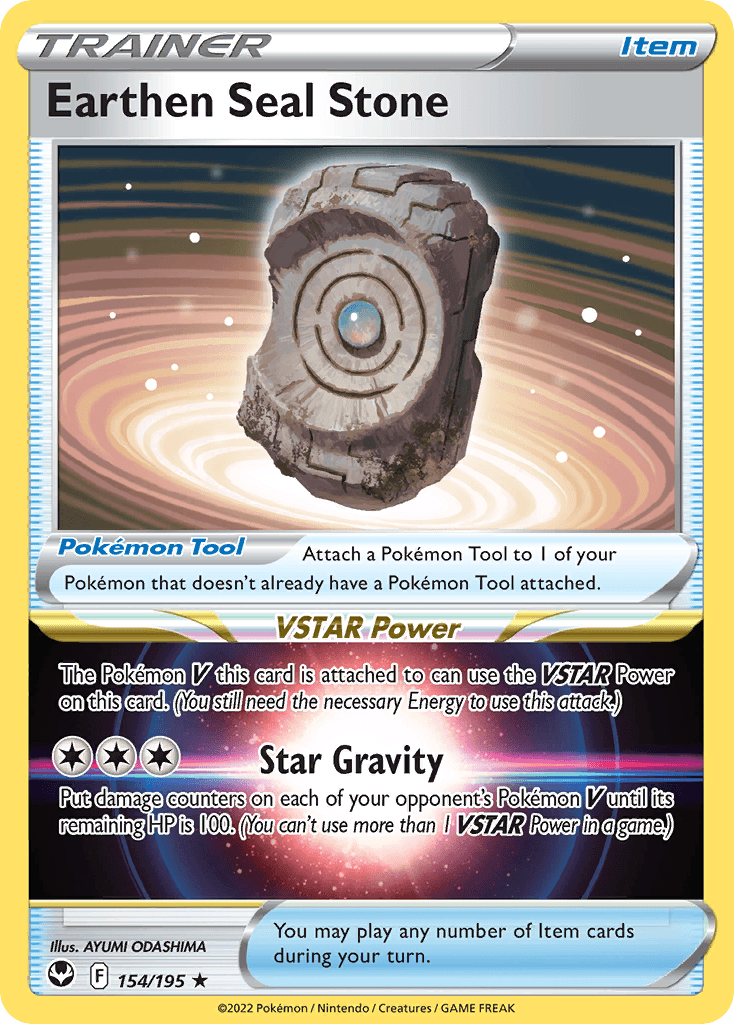 Earthen Seal Stone 154 — Sword & Shield: Silver Tempest