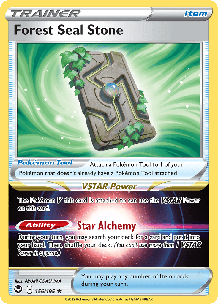Forest Seal Stone 156 — Sword & Shield: Silver Tempest