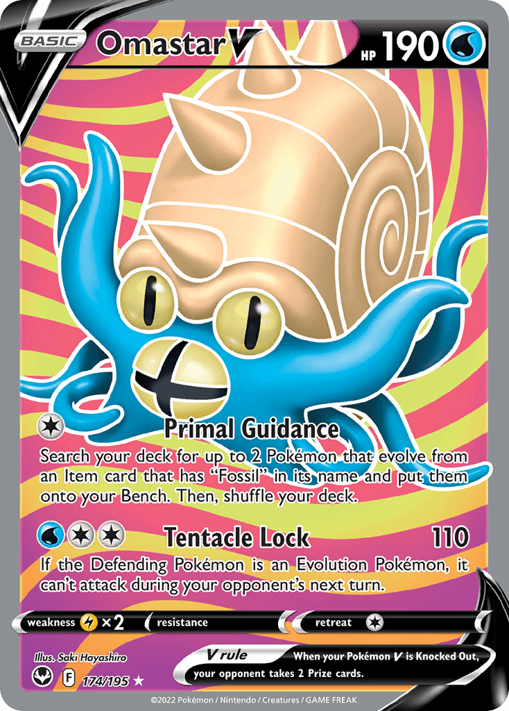 Omastar V 174 — Sword & Shield: Silver Tempest