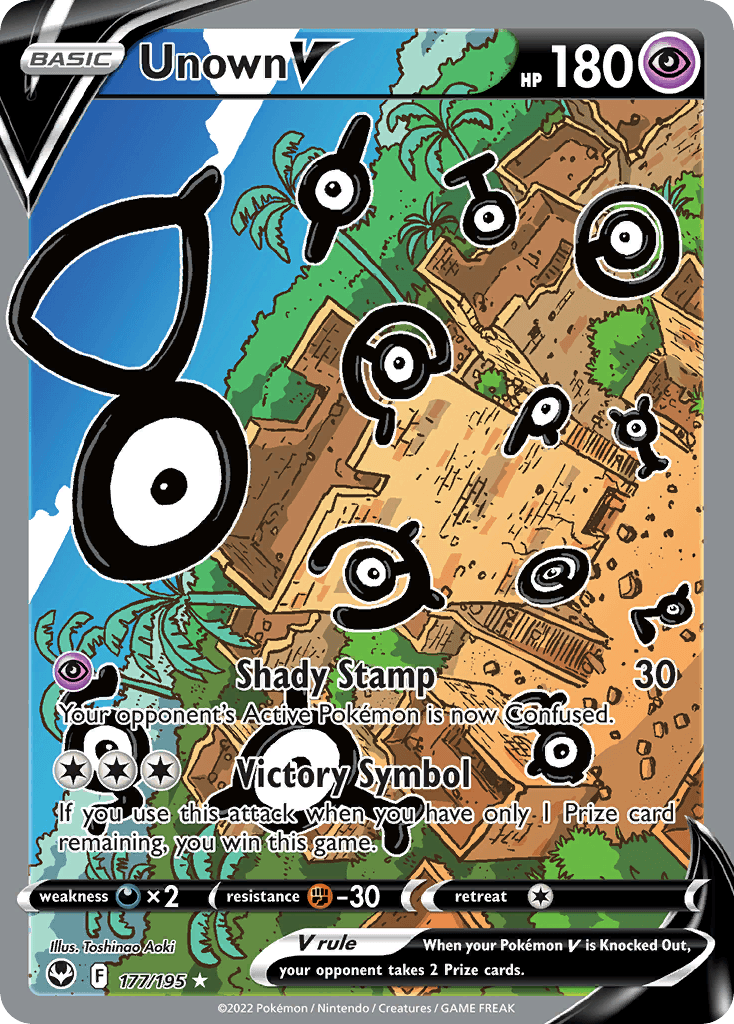 Unown V 177 — Sword & Shield: Silver Tempest