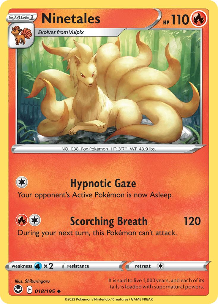 Ninetales 18 — Sword & Shield: Silver Tempest