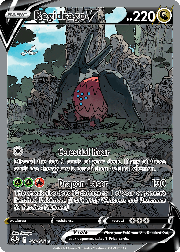 Regidrago V 184 — Sword & Shield: Silver Tempest