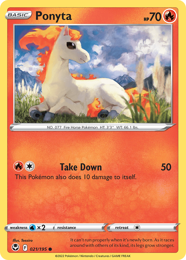 Ponyta 21 — Sword & Shield: Silver Tempest
