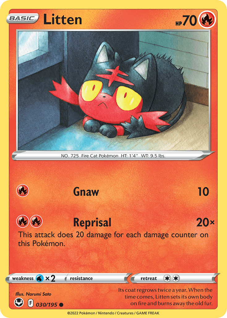 Litten 30 — Sword & Shield: Silver Tempest
