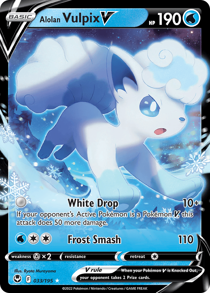 Alolan Vulpix V 33 — Sword & Shield: Silver Tempest
