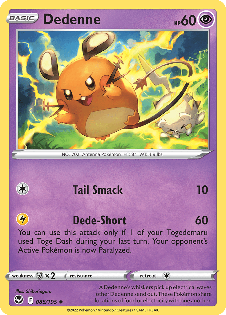Dedenne 85 — Sword & Shield: Silver Tempest