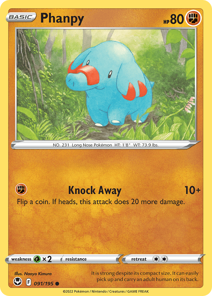 Phanpy 91 — Sword & Shield: Silver Tempest