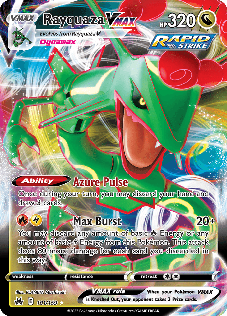 Rayquaza VMAX 101 — Sword & Shield: Crown Zenith