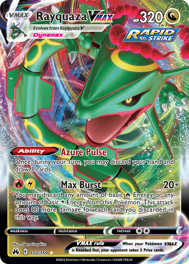 Rayquaza VMAX 102 — Sword & Shield: Crown Zenith