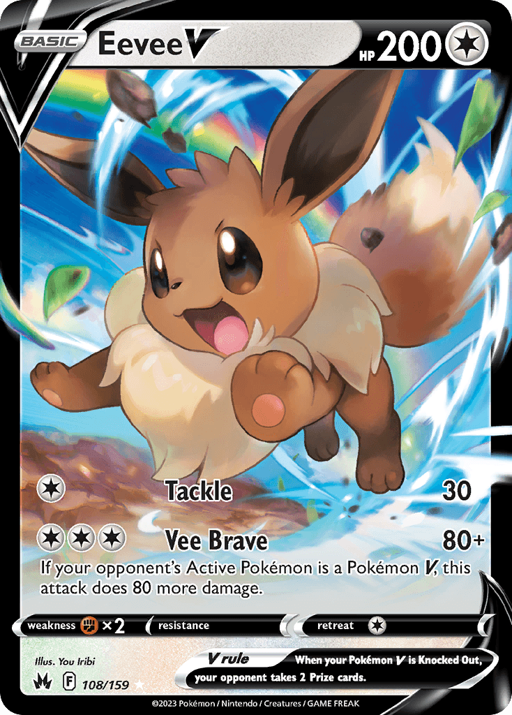 Eevee V 108 — Sword & Shield: Crown Zenith