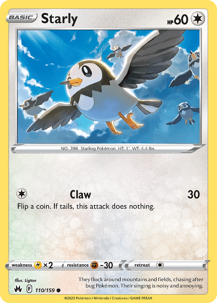 Starly 110 — Sword & Shield: Crown Zenith
