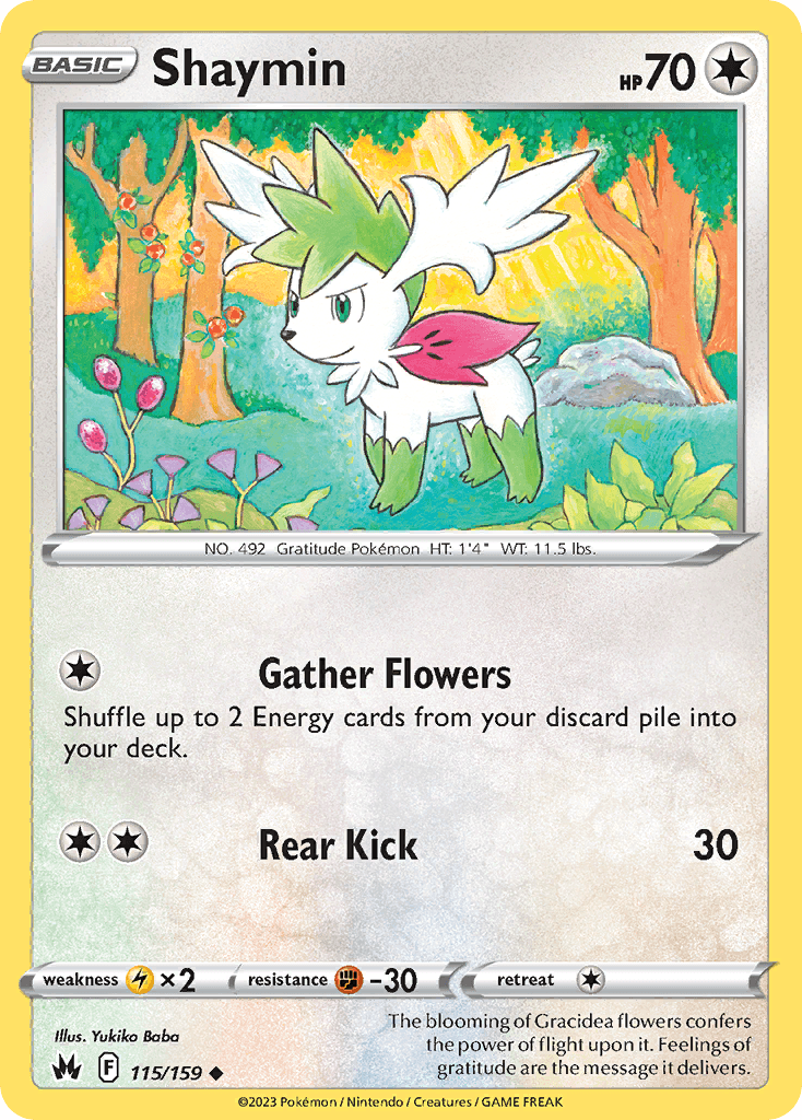 Shaymin 115 — Sword & Shield: Crown Zenith