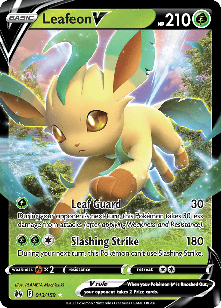 Leafeon V 13 — Sword & Shield: Crown Zenith