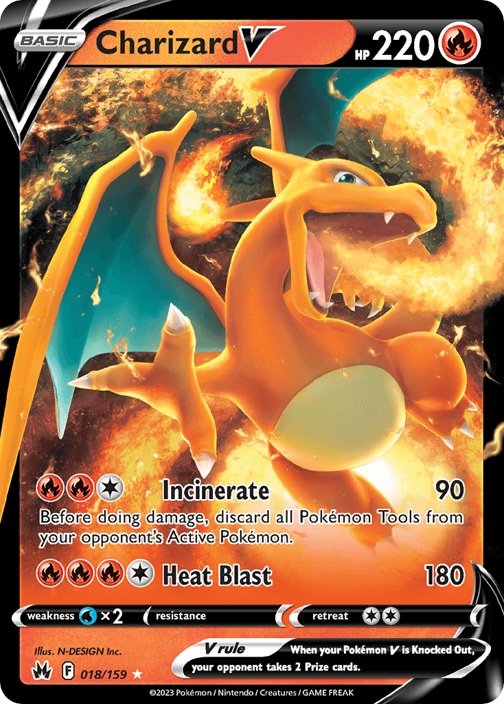 Charizard V 18 — Sword & Shield: Crown Zenith
