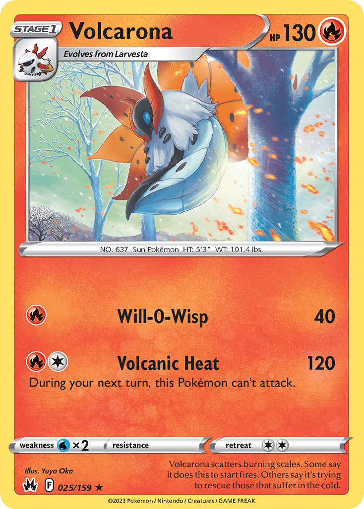 Volcarona 25 — Sword & Shield: Crown Zenith