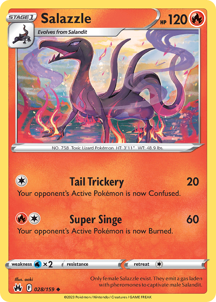 Salazzle 28 — Sword & Shield: Crown Zenith