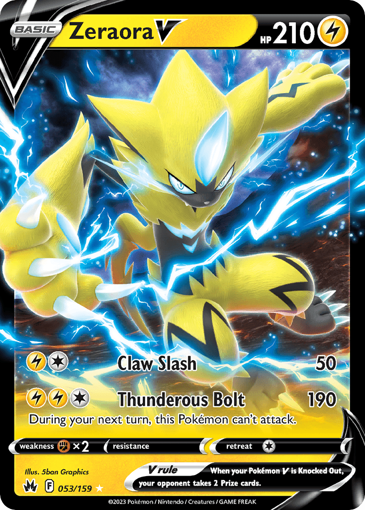 Zeraora V 53 — Sword & Shield: Crown Zenith