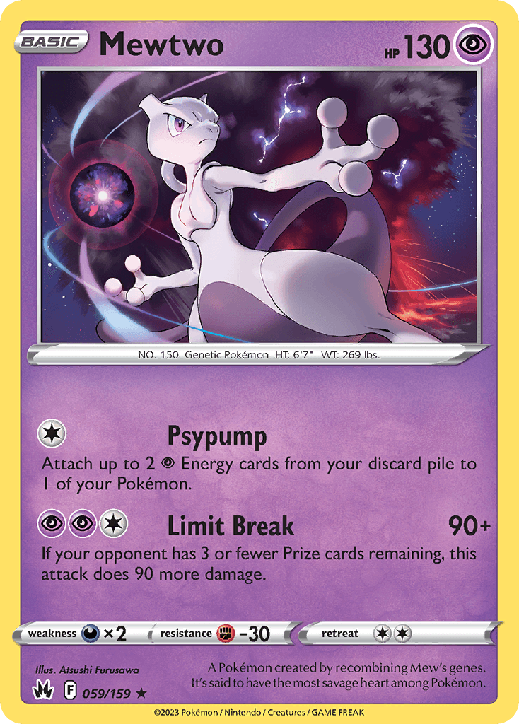 Mewtwo 59 — Sword & Shield: Crown Zenith