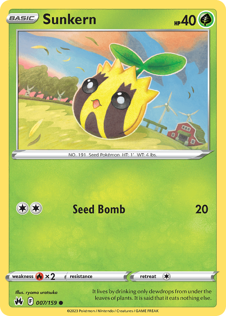 Sunkern 7 — Sword & Shield: Crown Zenith