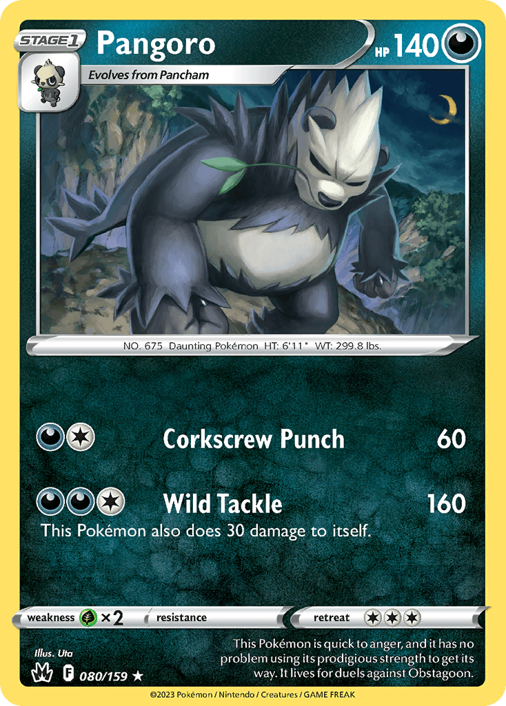 Pangoro 80 — Sword & Shield: Crown Zenith