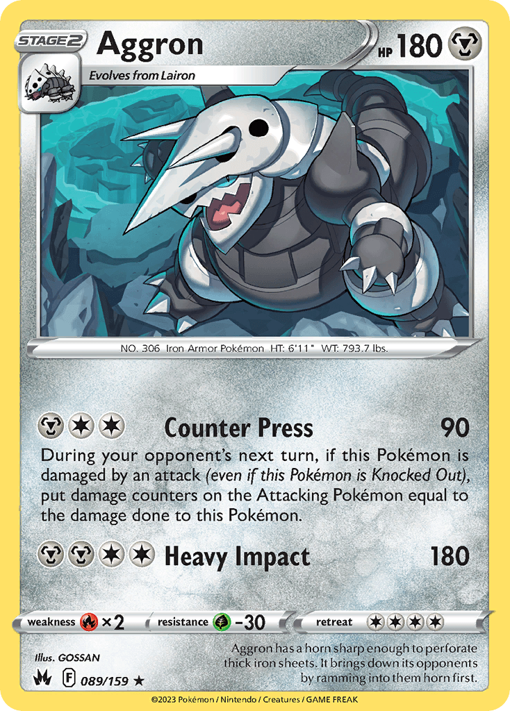Aggron 89 — Sword & Shield: Crown Zenith
