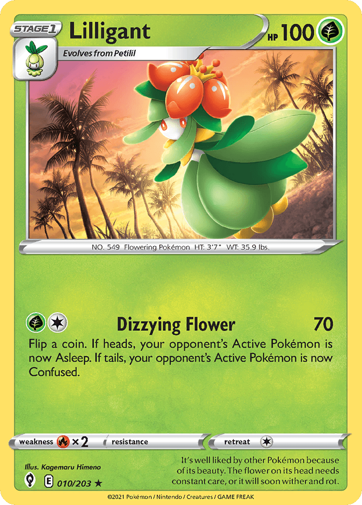 Lilligant 10 — Sword & Shield: Evolving Skies