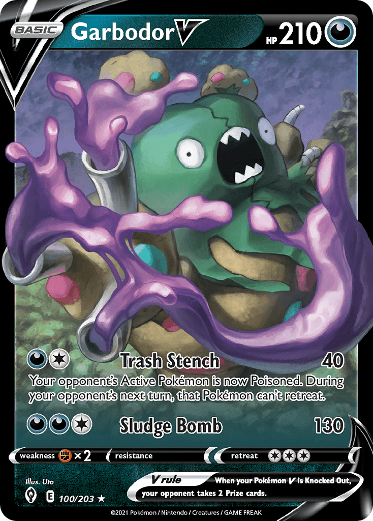 Garbodor V 100 — Sword & Shield: Evolving Skies