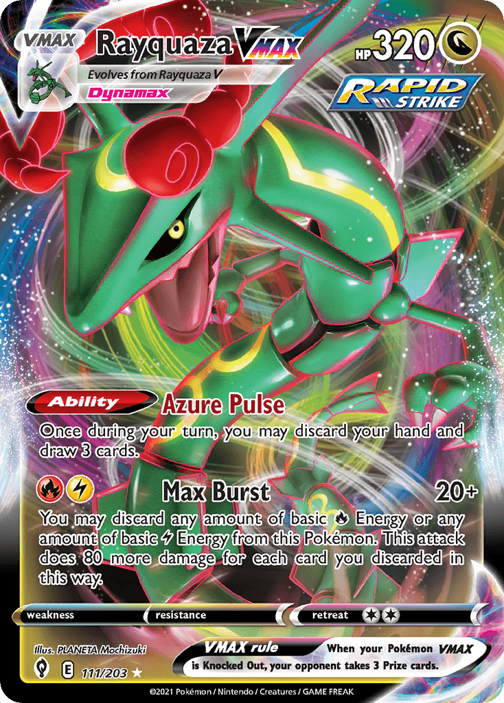 Rayquaza VMAX 111 — Sword & Shield: Evolving Skies