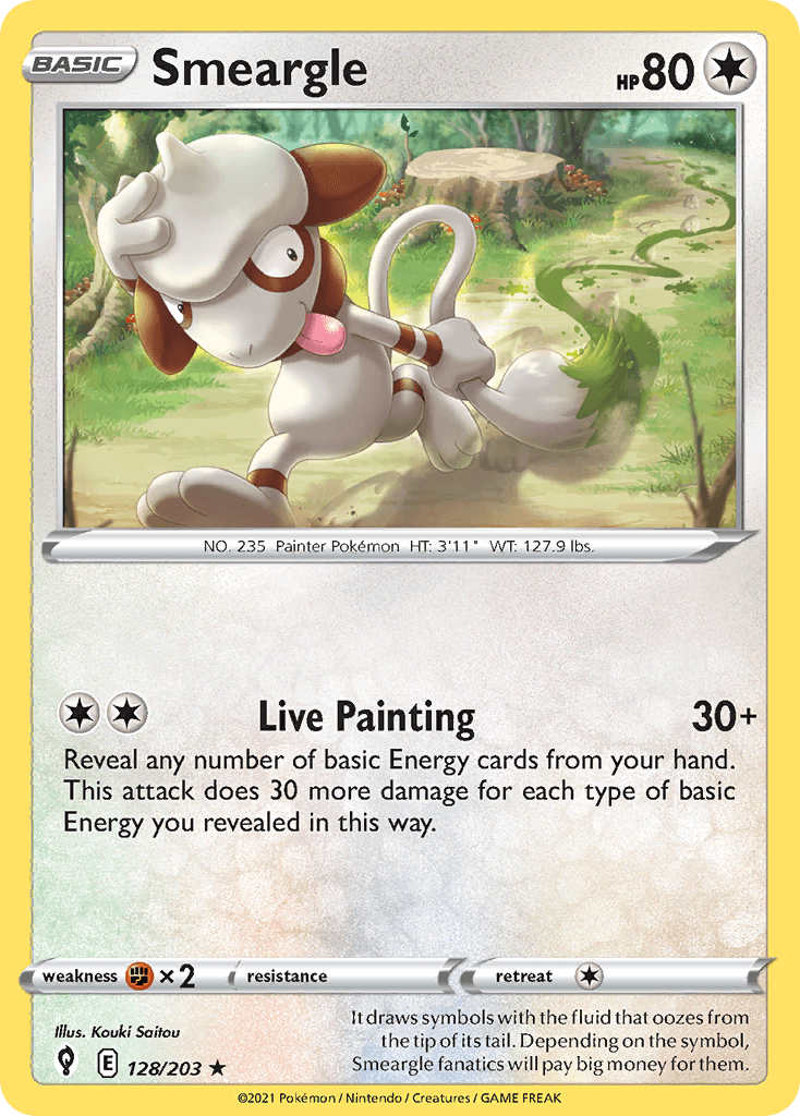 Smeargle 128 — Sword & Shield: Evolving Skies