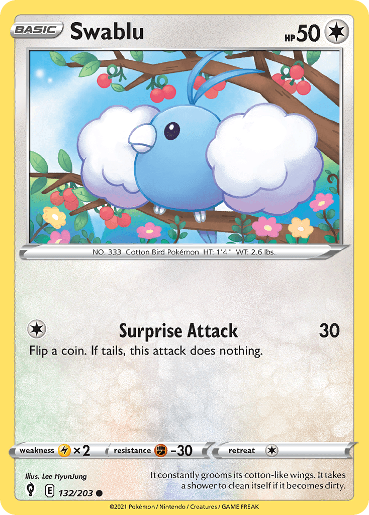 Swablu 132 — Sword & Shield: Evolving Skies